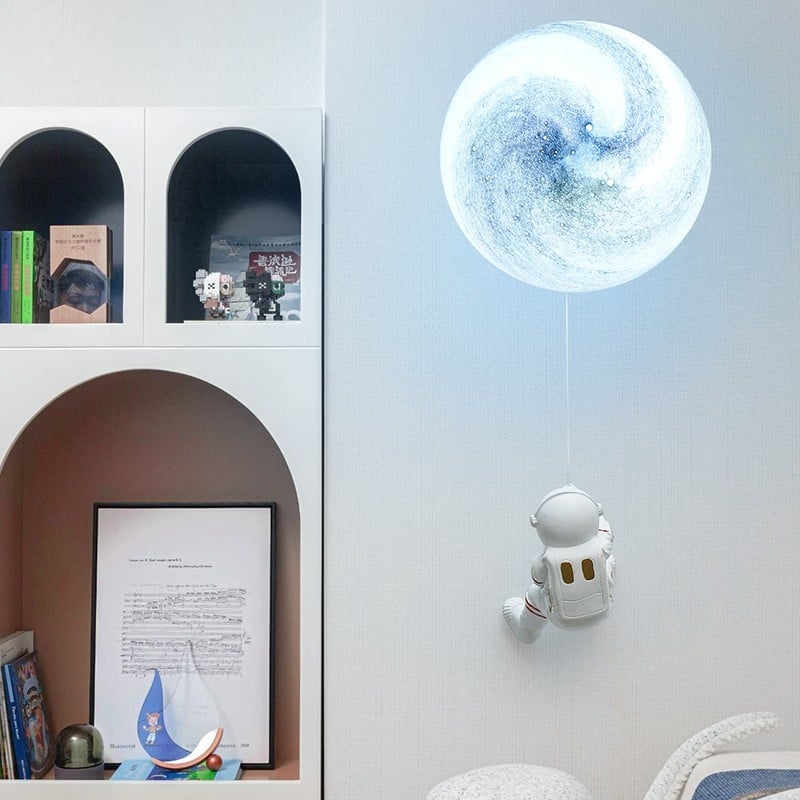 3D Lunar Astronaut Wall Light