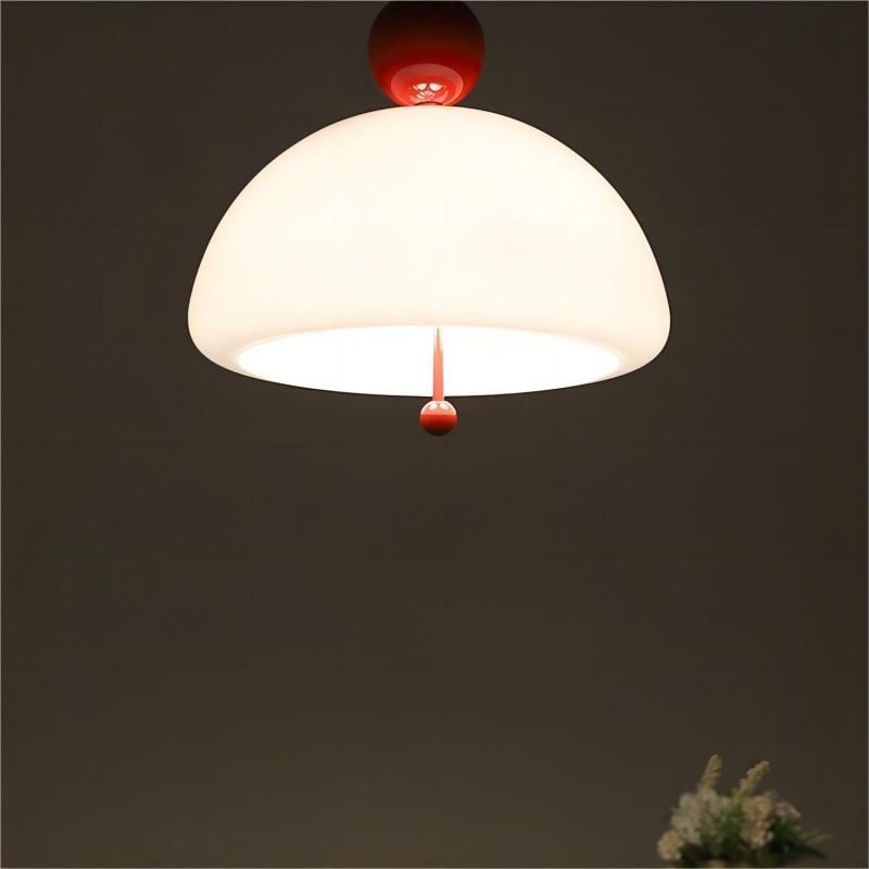 White Jade Glass Restaurant Lamp