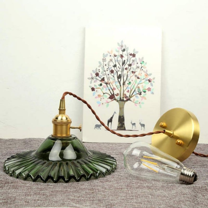 Exotic Vintage Glass Pendant Light
