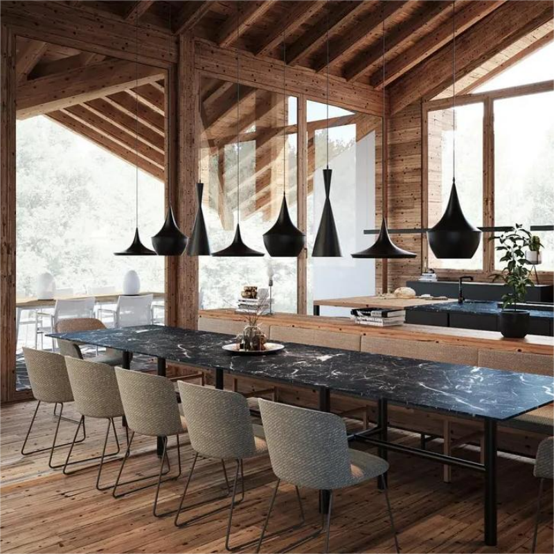Classic Punk Beat Aluminum handmade Pendant Light With Various Shapes For Restaurant