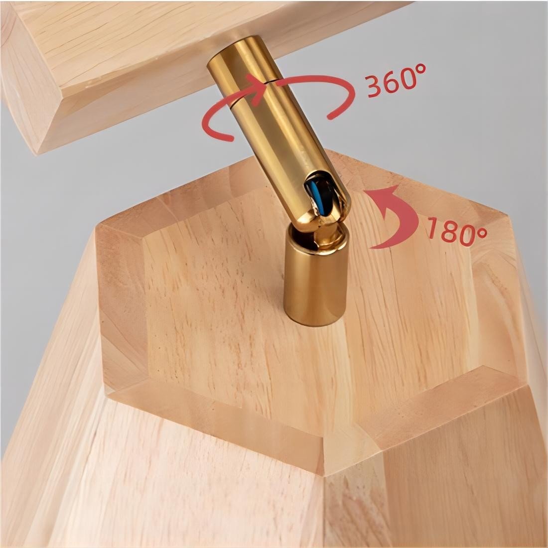 Hexagon Wooden Spotlight