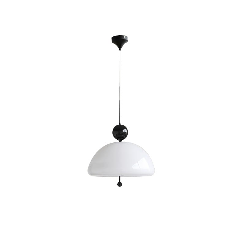White Jade Glass Restaurant Lamp