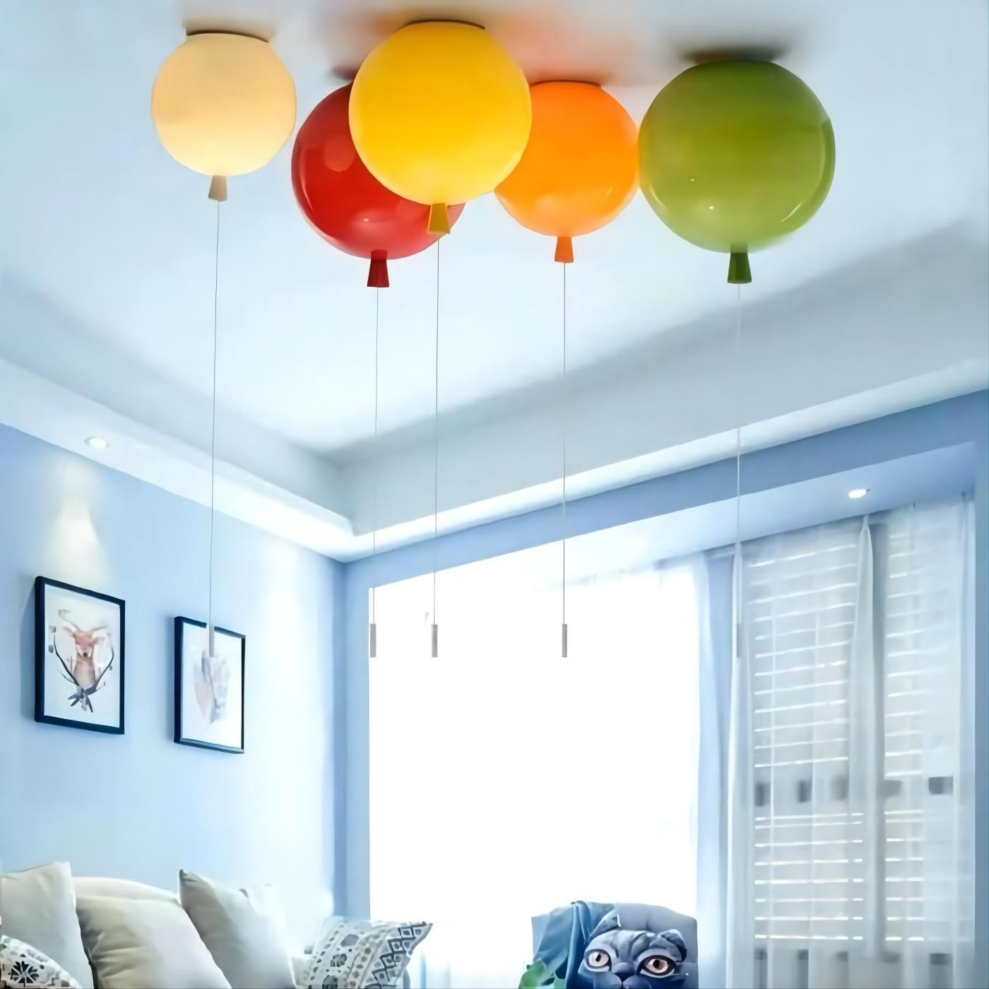 Playful Whimsical Memory Ceiling Fun Light Fixture Childhood For Kids Room