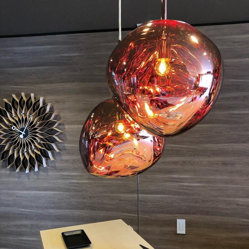 Novelty Vibrant Lava Glass Melt With Futuristic Sense Dining Room Pendant Lamp