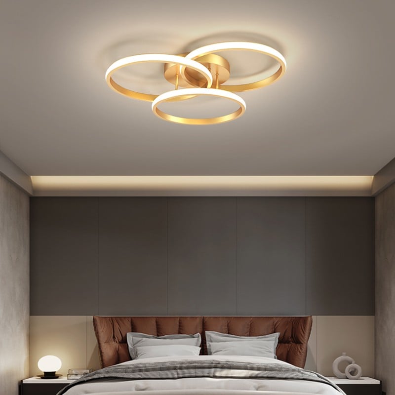 Modern Metal Ring Ceiling Lamp