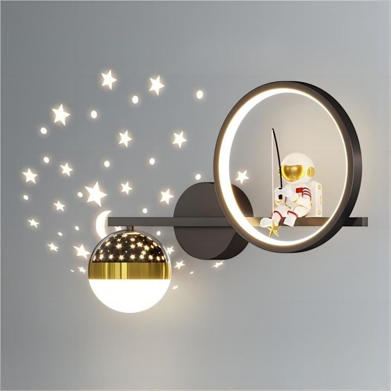 Geometric LED Astronaut Wall Lamp