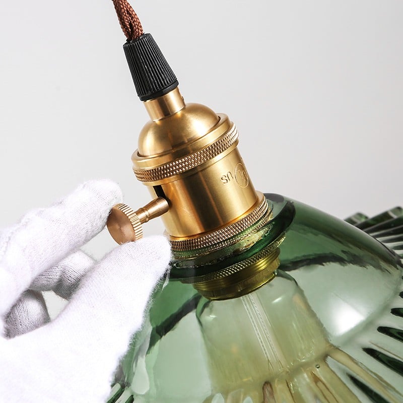 Exotic Vintage Glass Pendant Light
