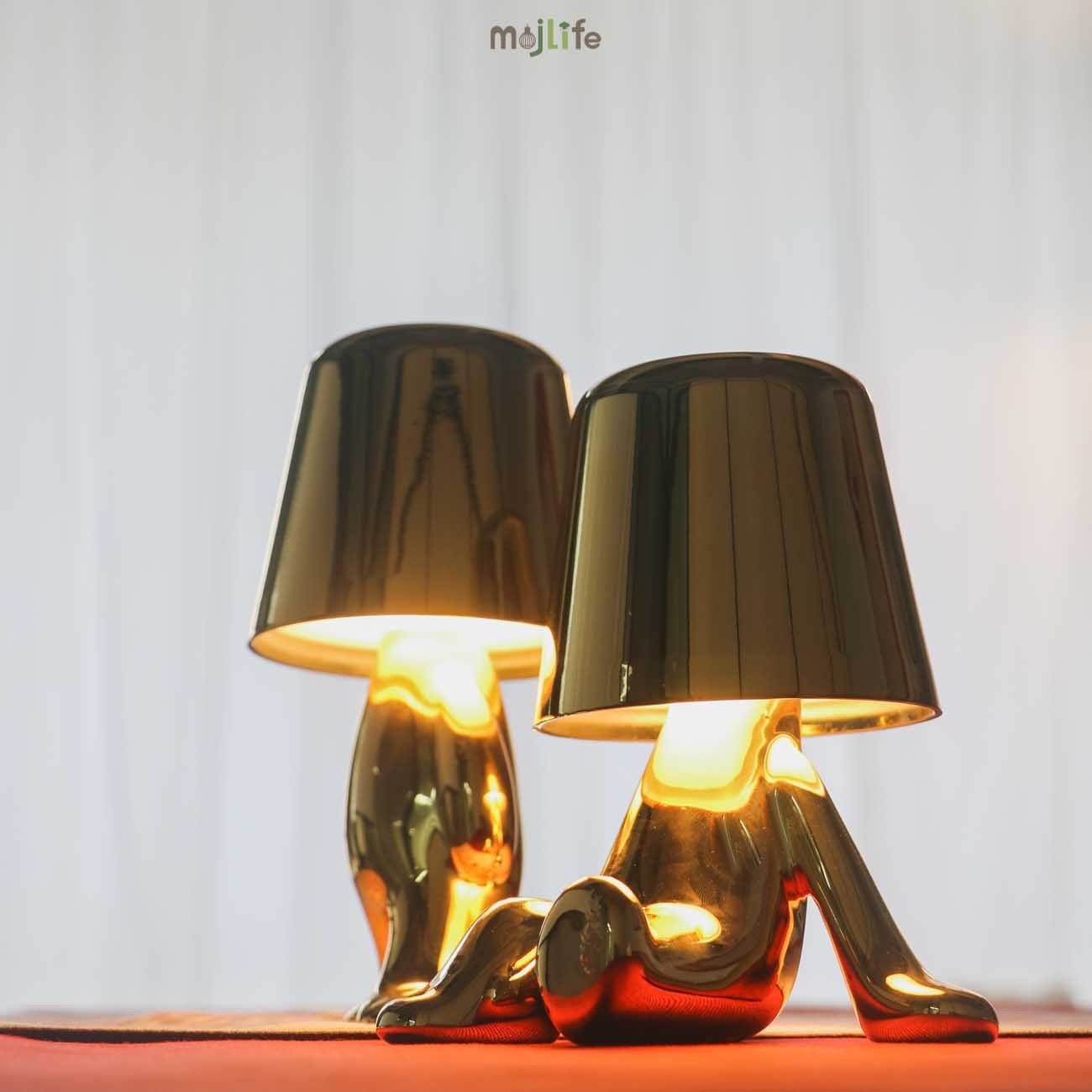 Golden Thinker LED Rechargeable Touch Night Lamp