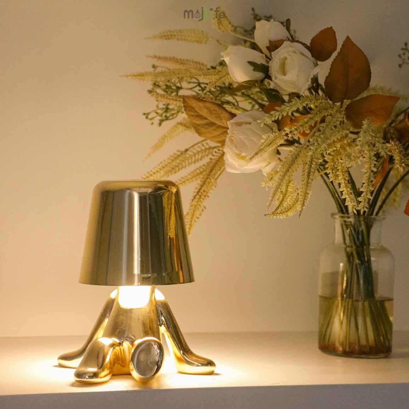Golden Thinker LED Rechargeable Touch Night Lamp
