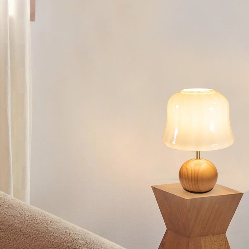 Jello Glass Mushroom Lamp