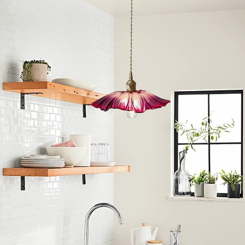 Lotus Glass Pendant Lamp