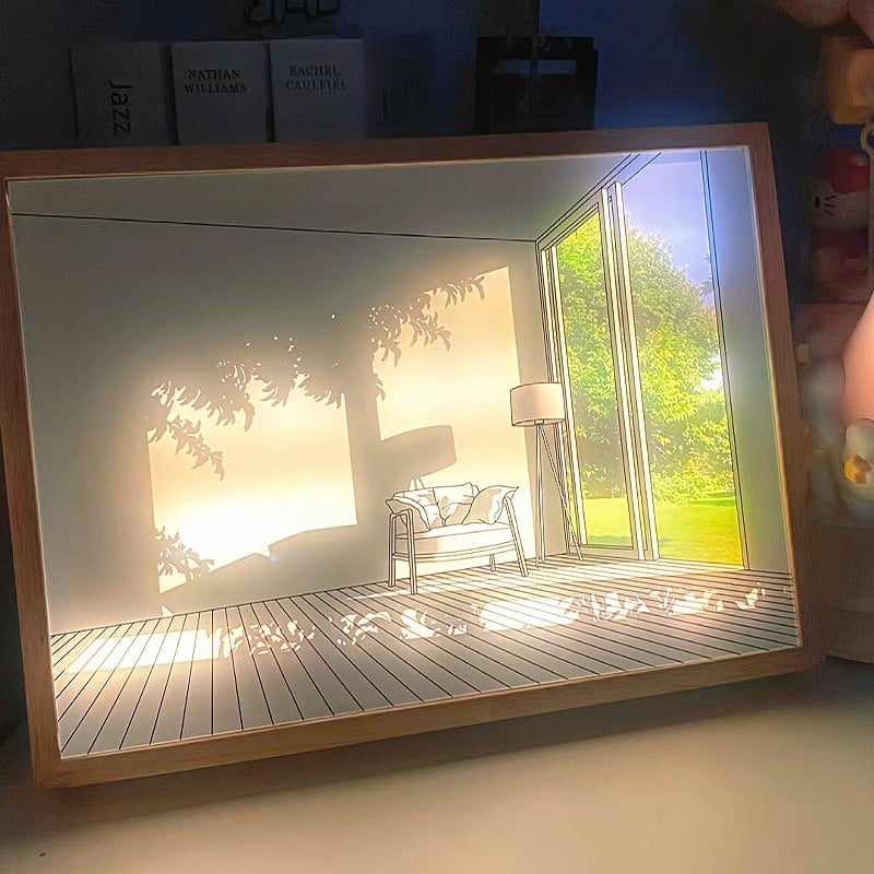 Korean Art Painting Wall Lamp