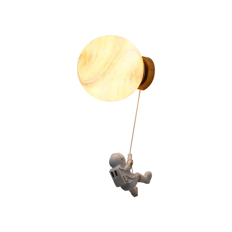 3D Lunar Astronaut Wall Light