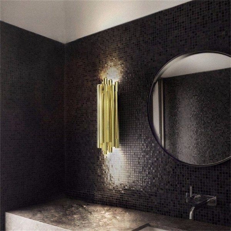Gold Aluminum Brubeck LED Wall Lamp