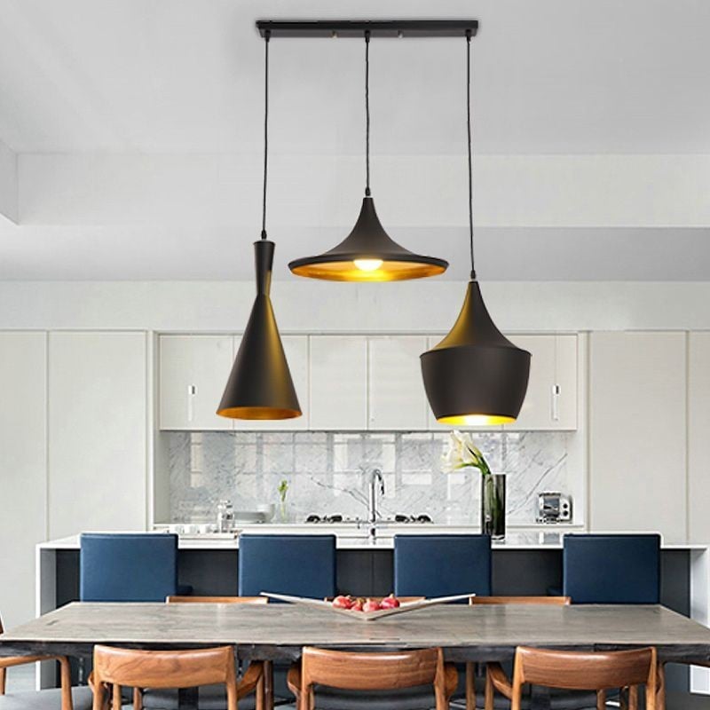 Classic Punk Beat Aluminum handmade Pendant Light With Various Shapes For Restaurant
