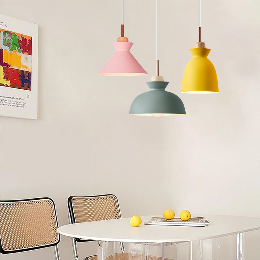 Meagen Macaroon Wood Pendant Light
