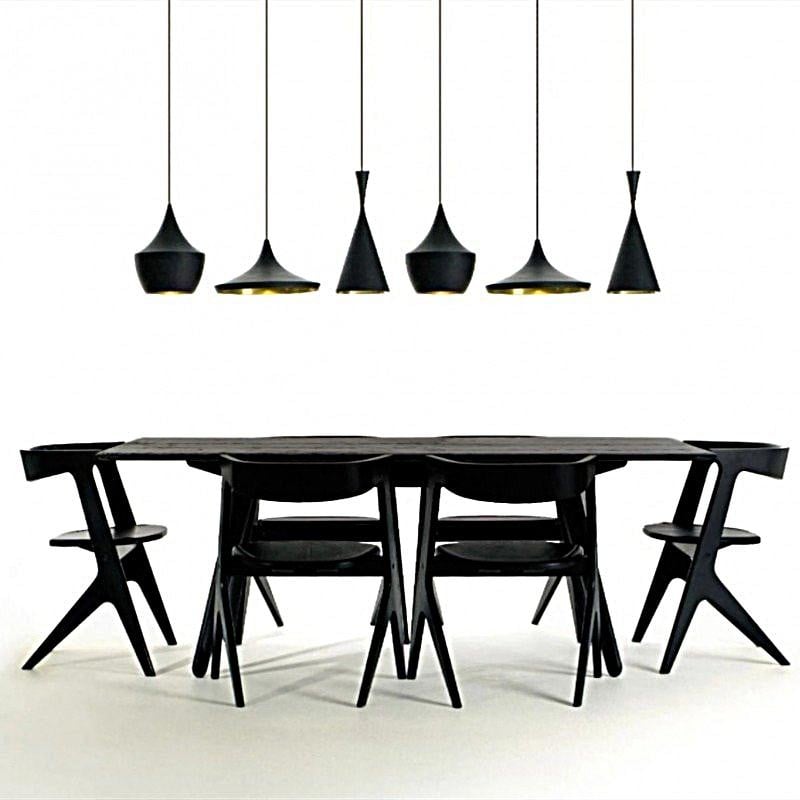 Classic Punk Beat Aluminum handmade Pendant Light With Various Shapes For Restaurant