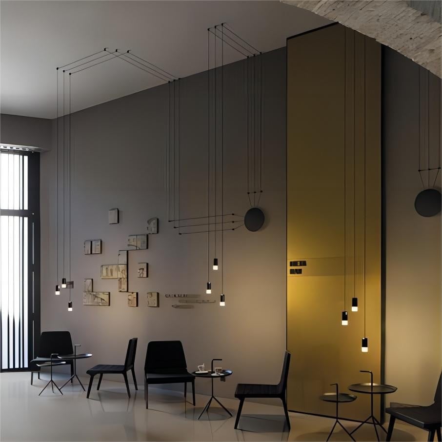 Wireflow Free Form Suspension Lamp