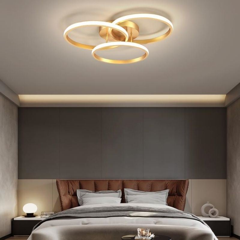 Modern Metal Ring Ceiling Lamp