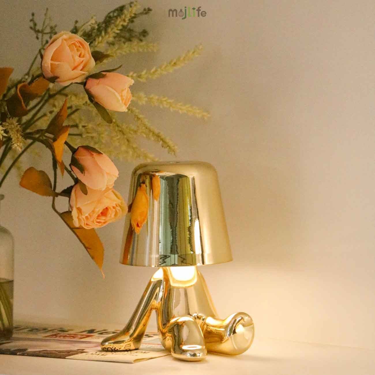 Golden Thinker LED Rechargeable Touch Night Lamp