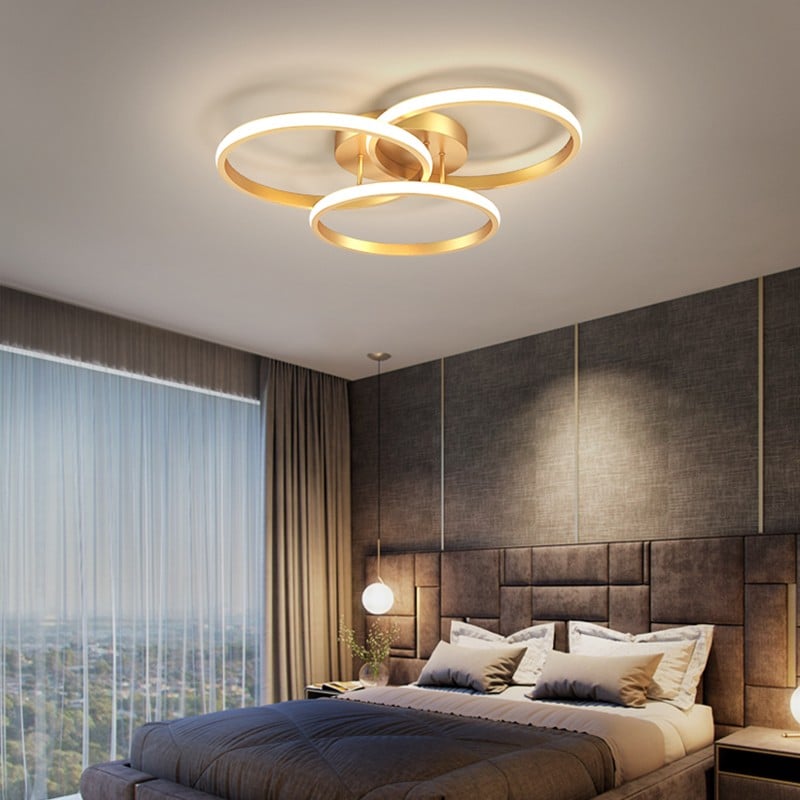 Modern Metal Ring Ceiling Lamp