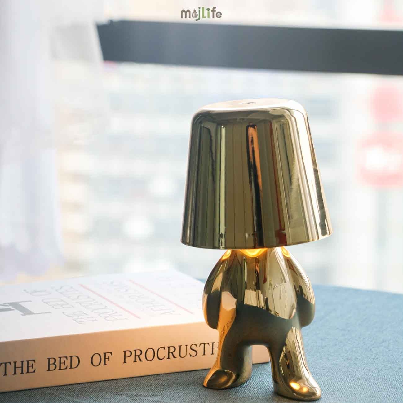 Golden Thinker LED Rechargeable Touch Night Lamp