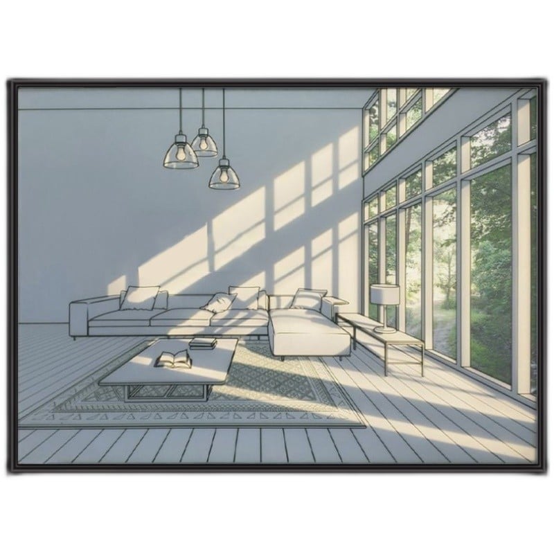 Korean Art Painting Wall Lamp