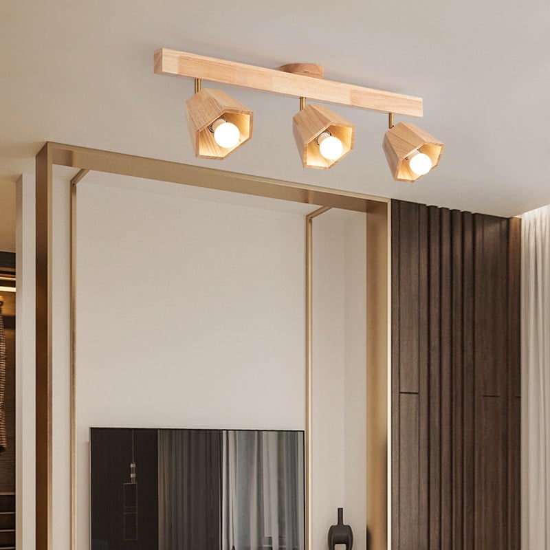 Hexagon Wooden Spotlight