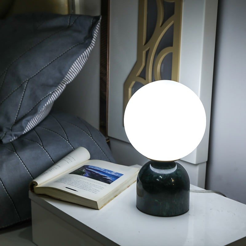 Marble Planet Bedroom Night Light Table Lamp