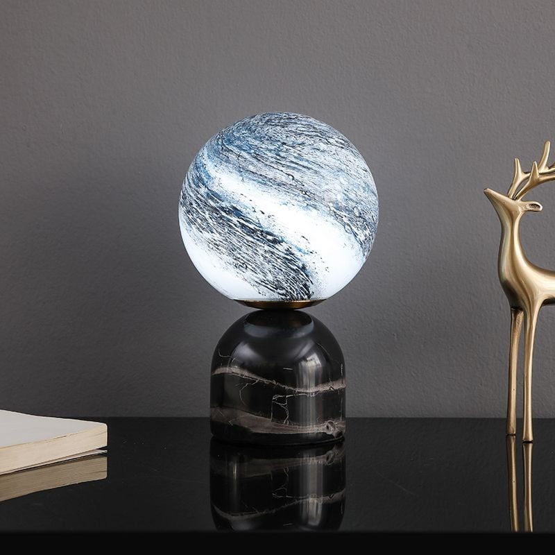 Marble Planet Bedroom Night Light Table Lamp