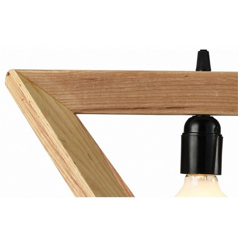 MOJLIFE Geometric Wood Pendant Lamp