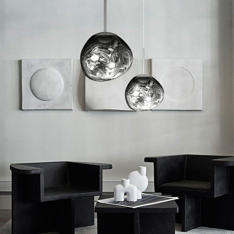 Novelty Vibrant Lava Glass Melt With Futuristic Sense Dining Room Pendant Lamp