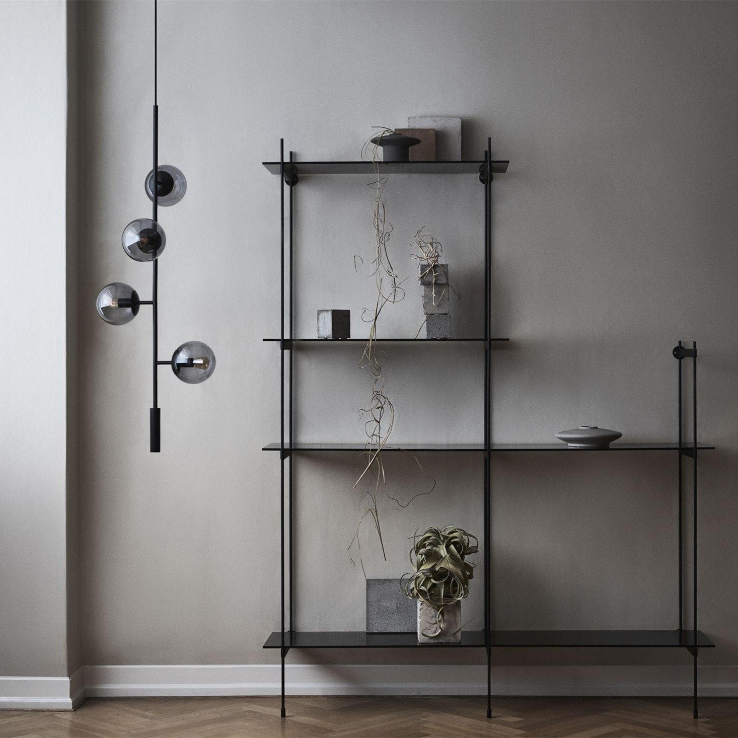 Industrial Orb Multi Lights Glass Hanging Light For Living Room Available In 6 Or 4 Heads