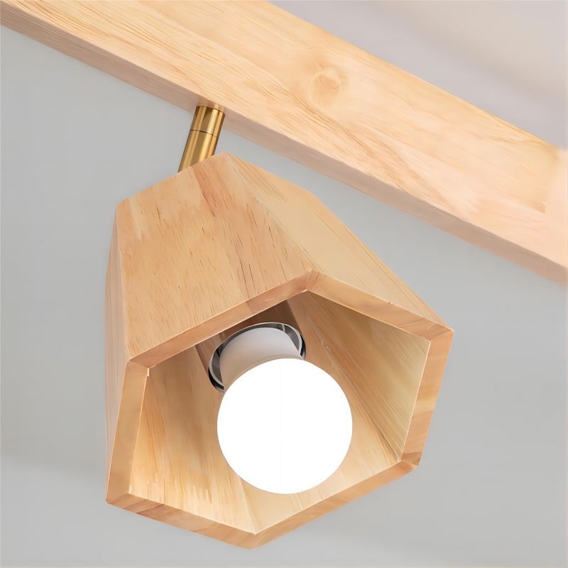 Hexagon Wooden Spotlight
