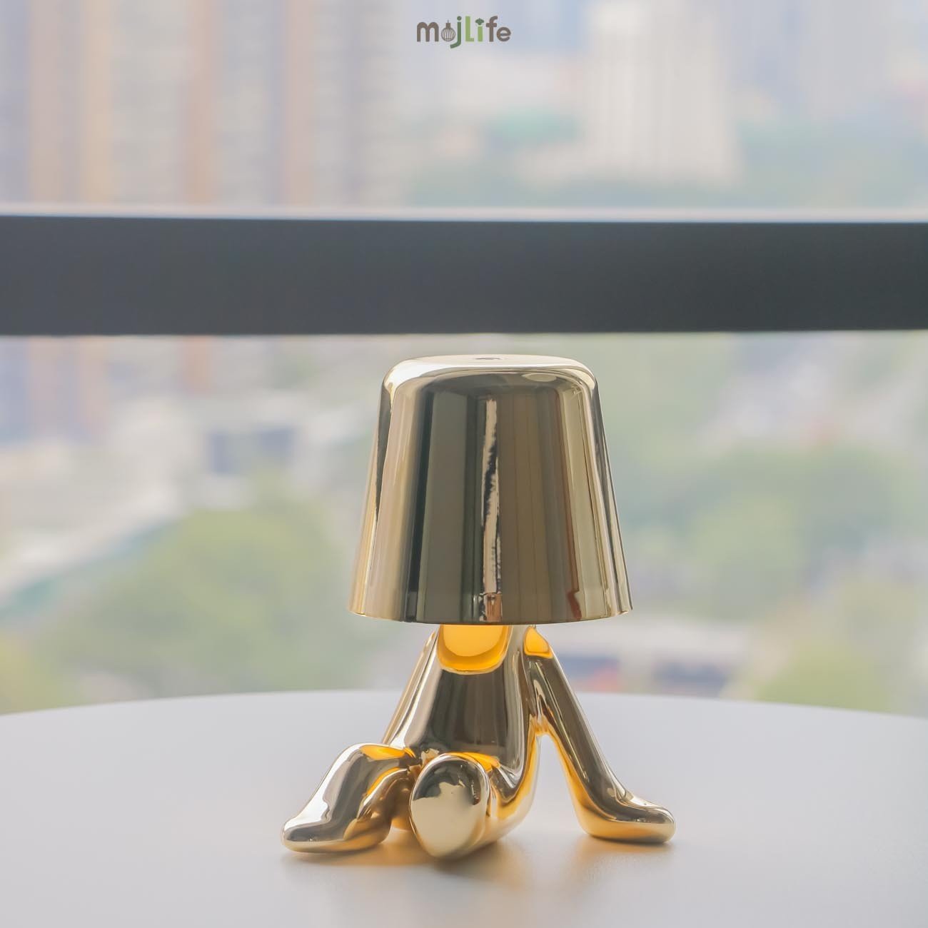 Golden Thinker LED Rechargeable Touch Night Lamp