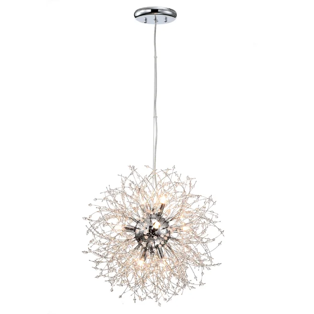 Modern Firework Dandelion Shape Satellite Crystal Chandelier For Restaurant