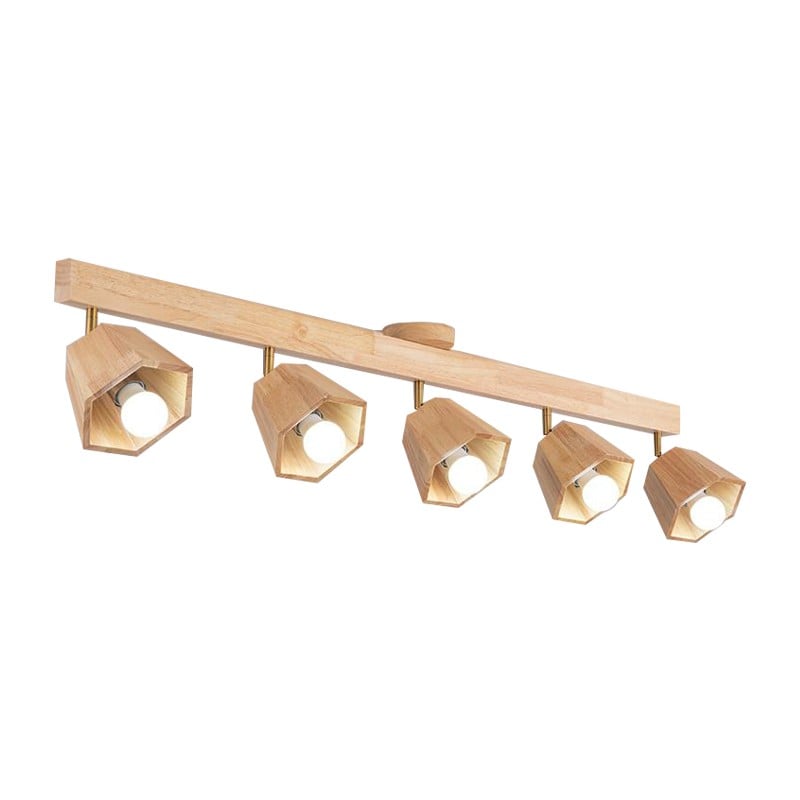 Hexagon Wooden Spotlight