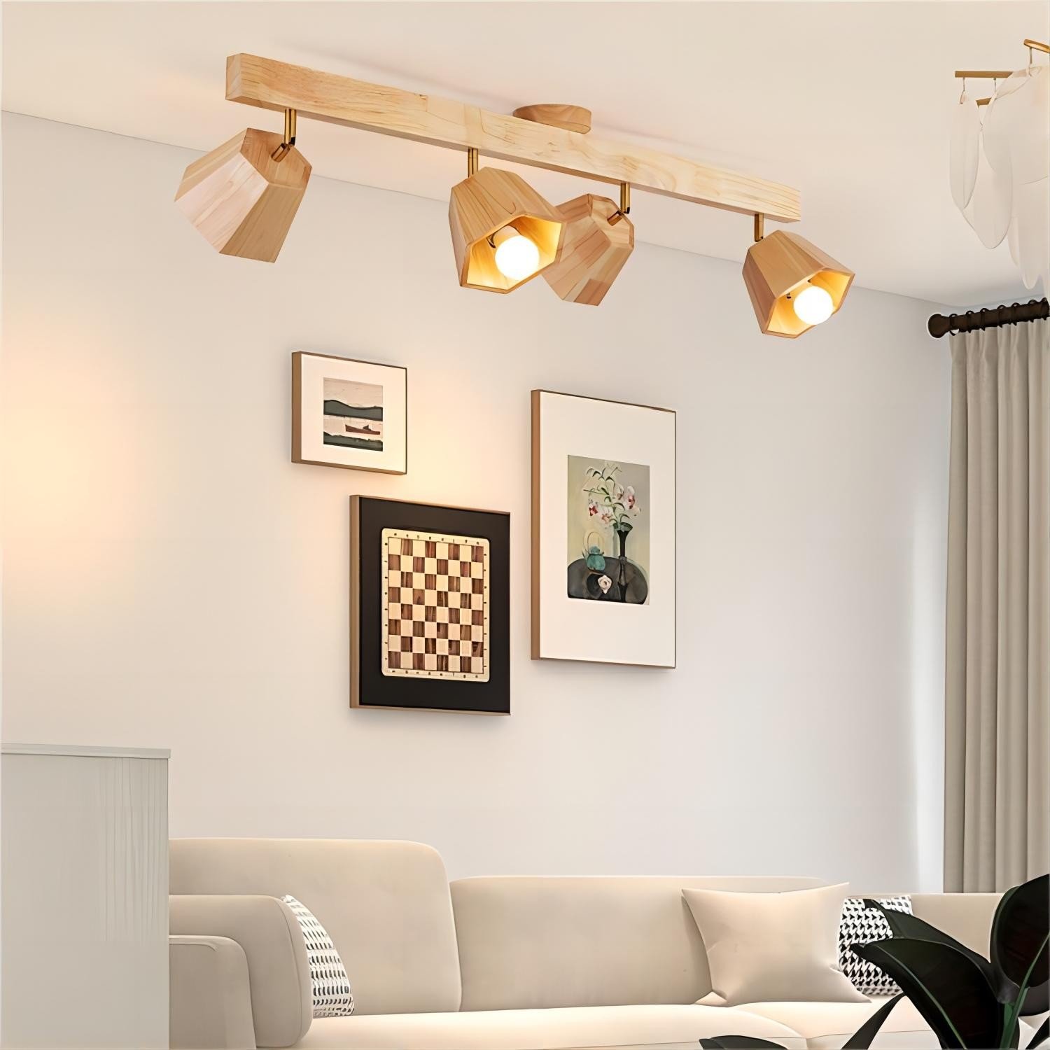 Hexagon Wooden Spotlight
