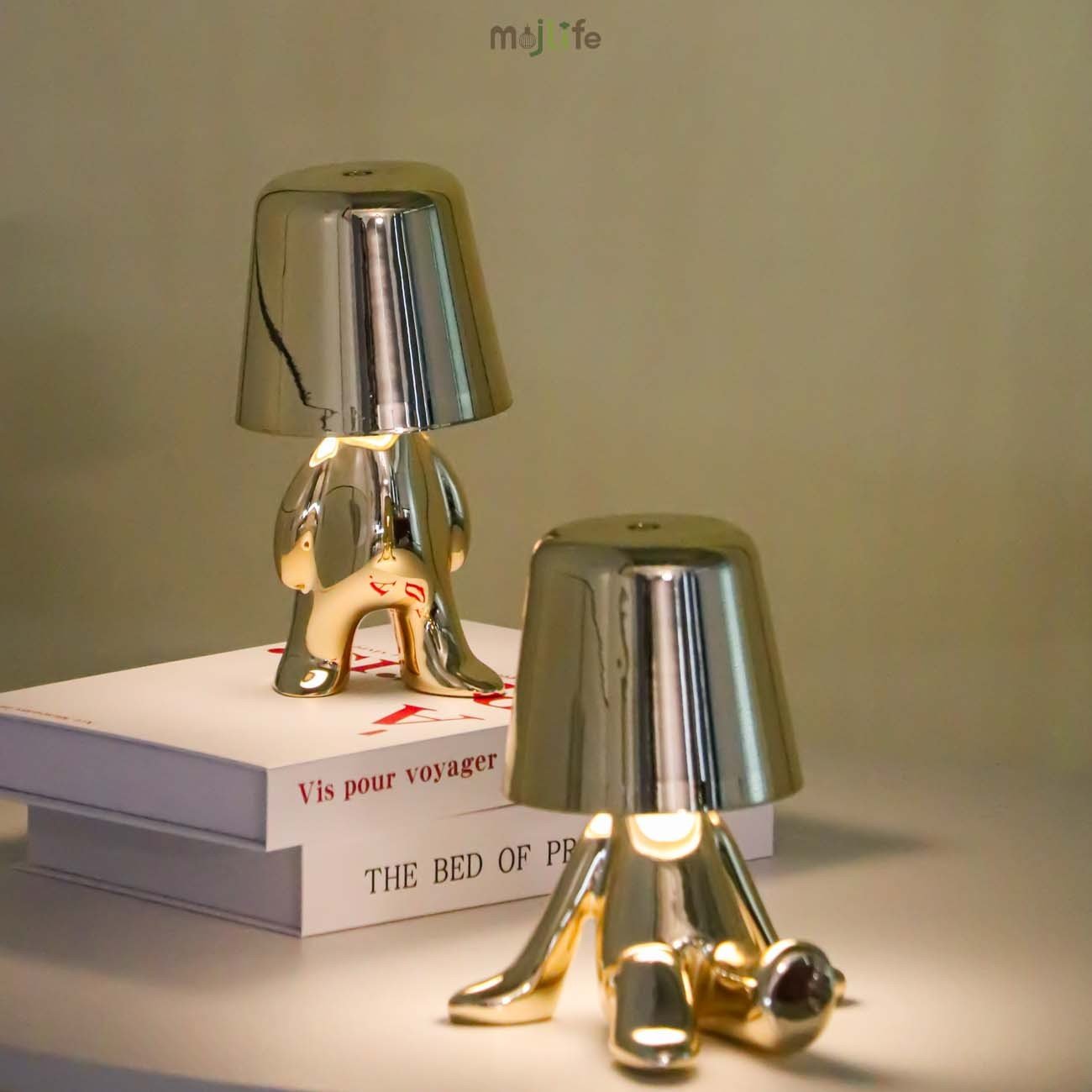 Golden Thinker LED Rechargeable Touch Night Lamp