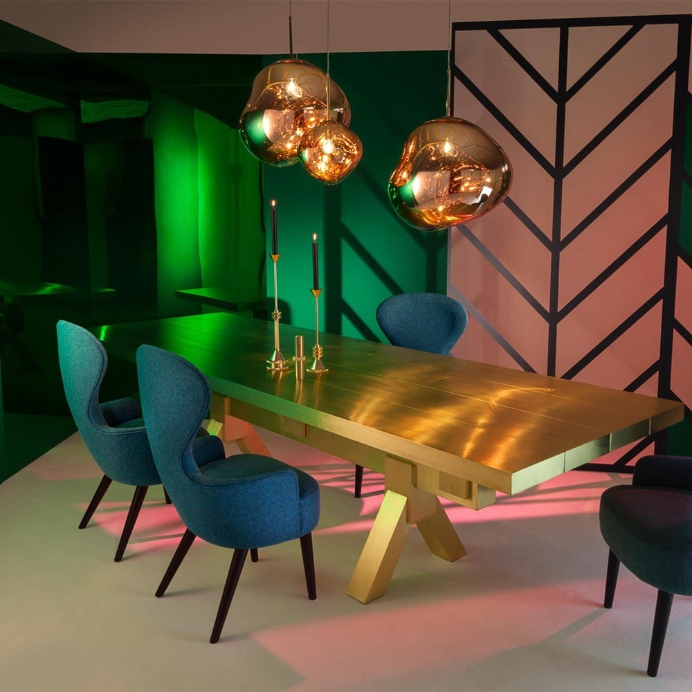 Novelty Vibrant Lava Glass Melt With Futuristic Sense Dining Room Pendant Lamp