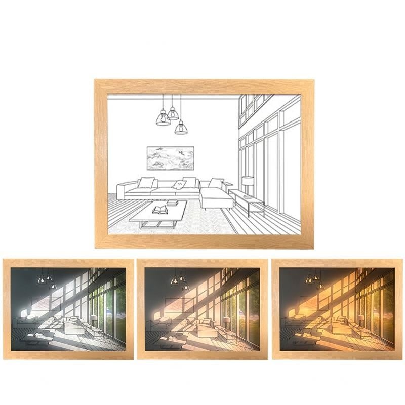 Korean Art Painting Wall Lamp