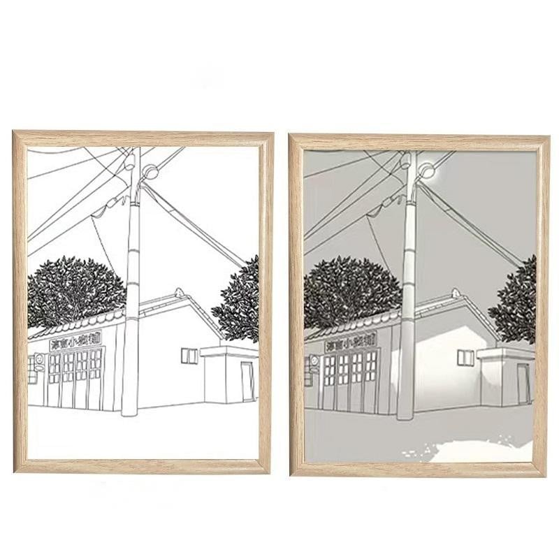 Korean Art Painting Wall Lamp