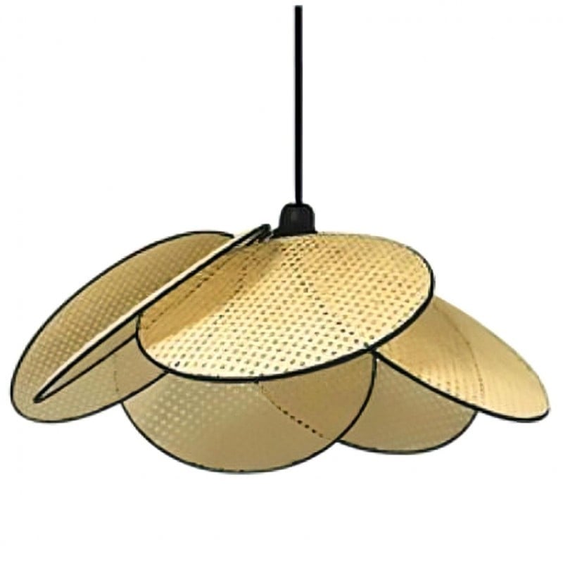 Japanese Wabi-sabi Rattan Pendant Light