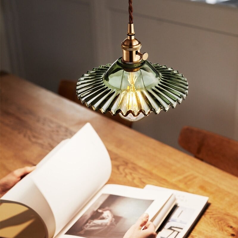Exotic Vintage Glass Pendant Light