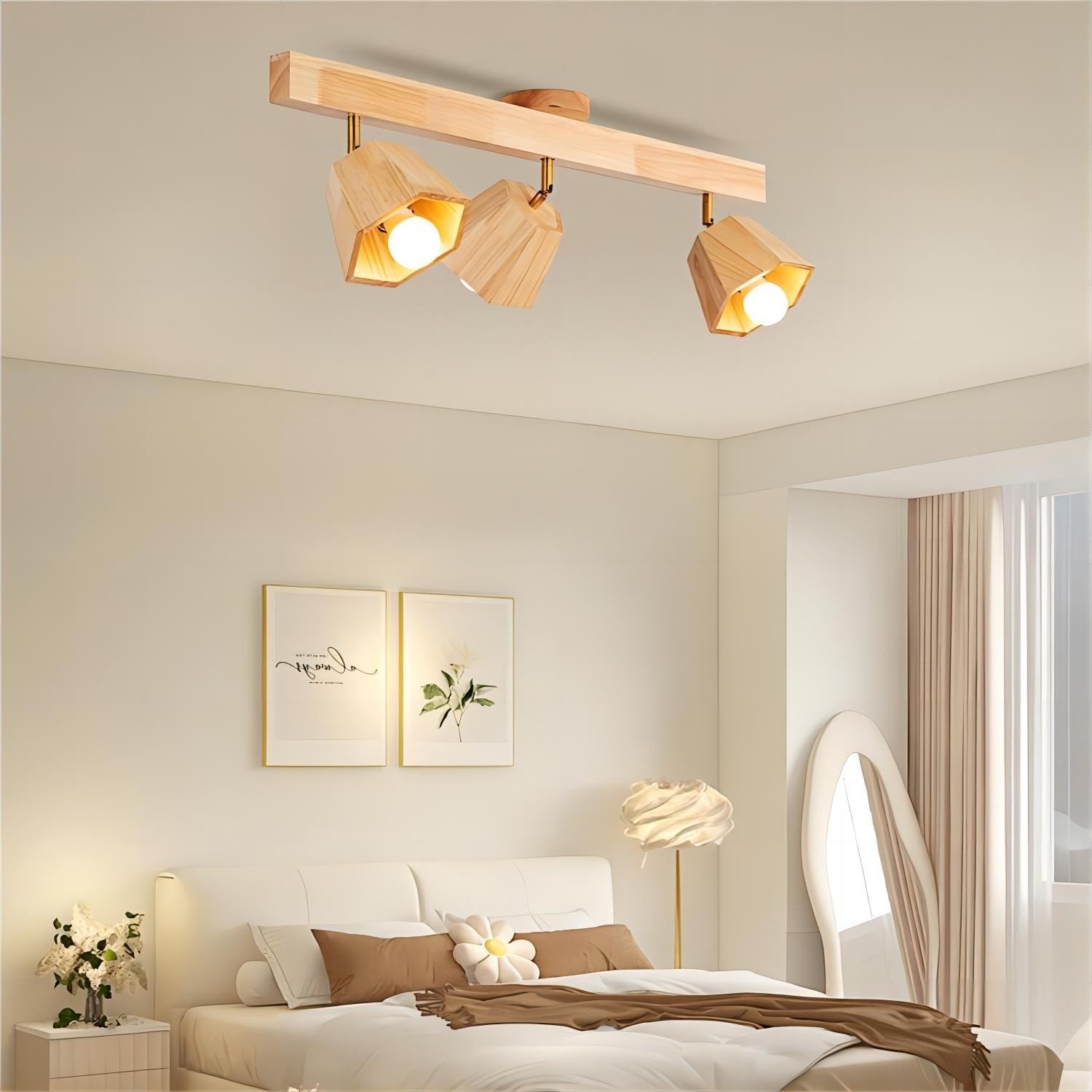 Hexagon Wooden Spotlight