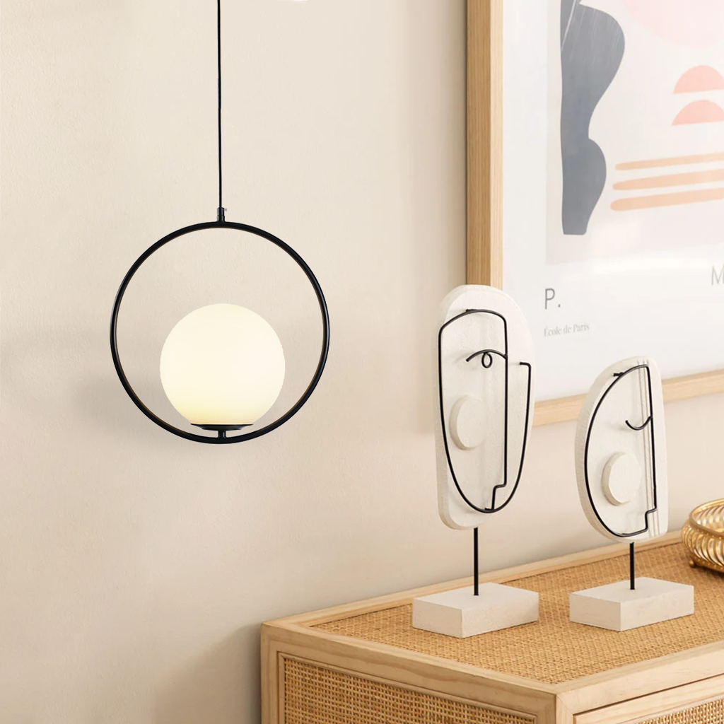 Phyllis Geometric Glass Pendant Light