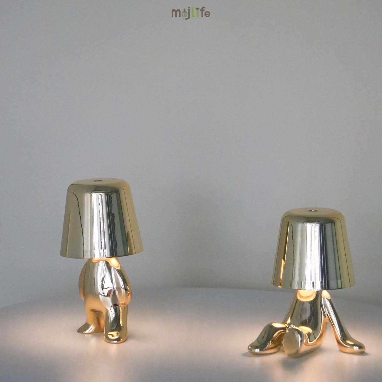 Golden Thinker LED Rechargeable Touch Night Lamp