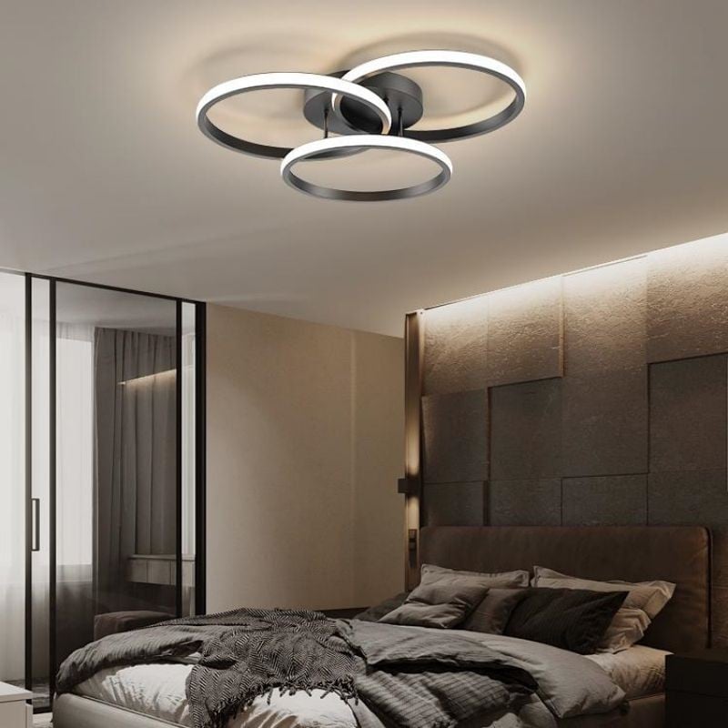 Modern Metal Ring Ceiling Lamp