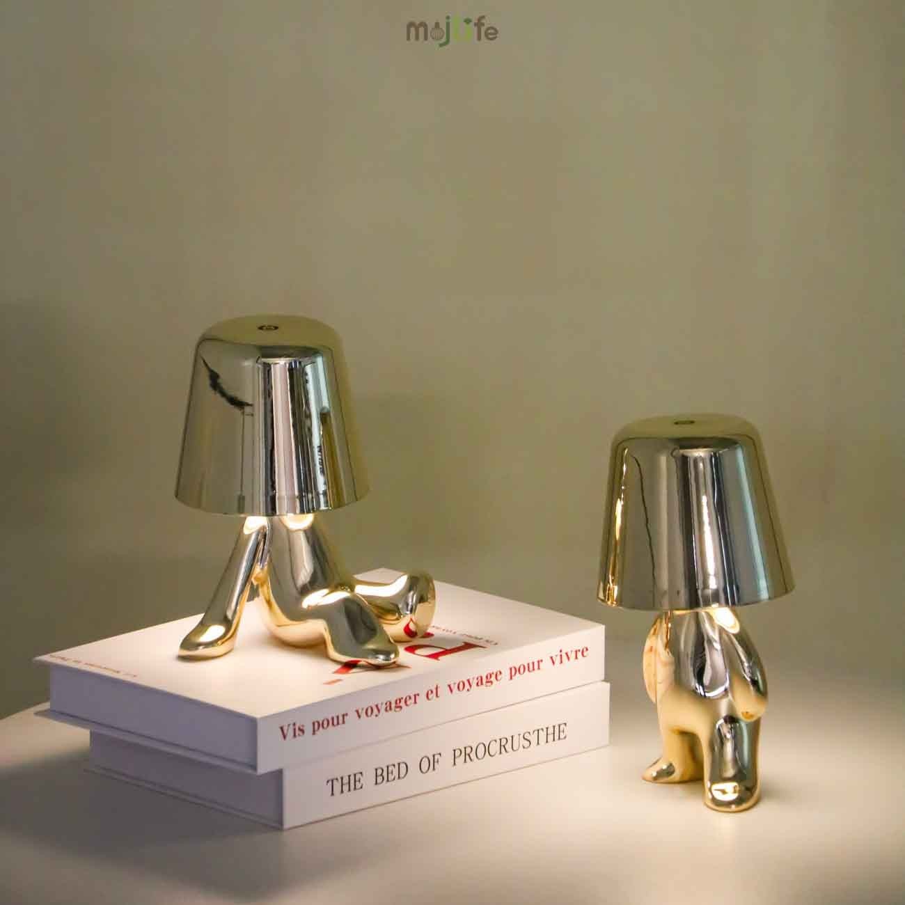 Golden Thinker LED Rechargeable Touch Night Lamp