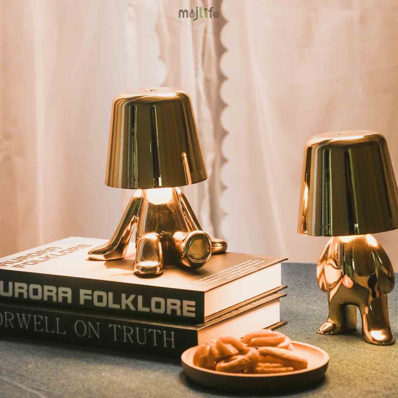 Golden Thinker LED Rechargeable Touch Night Lamp